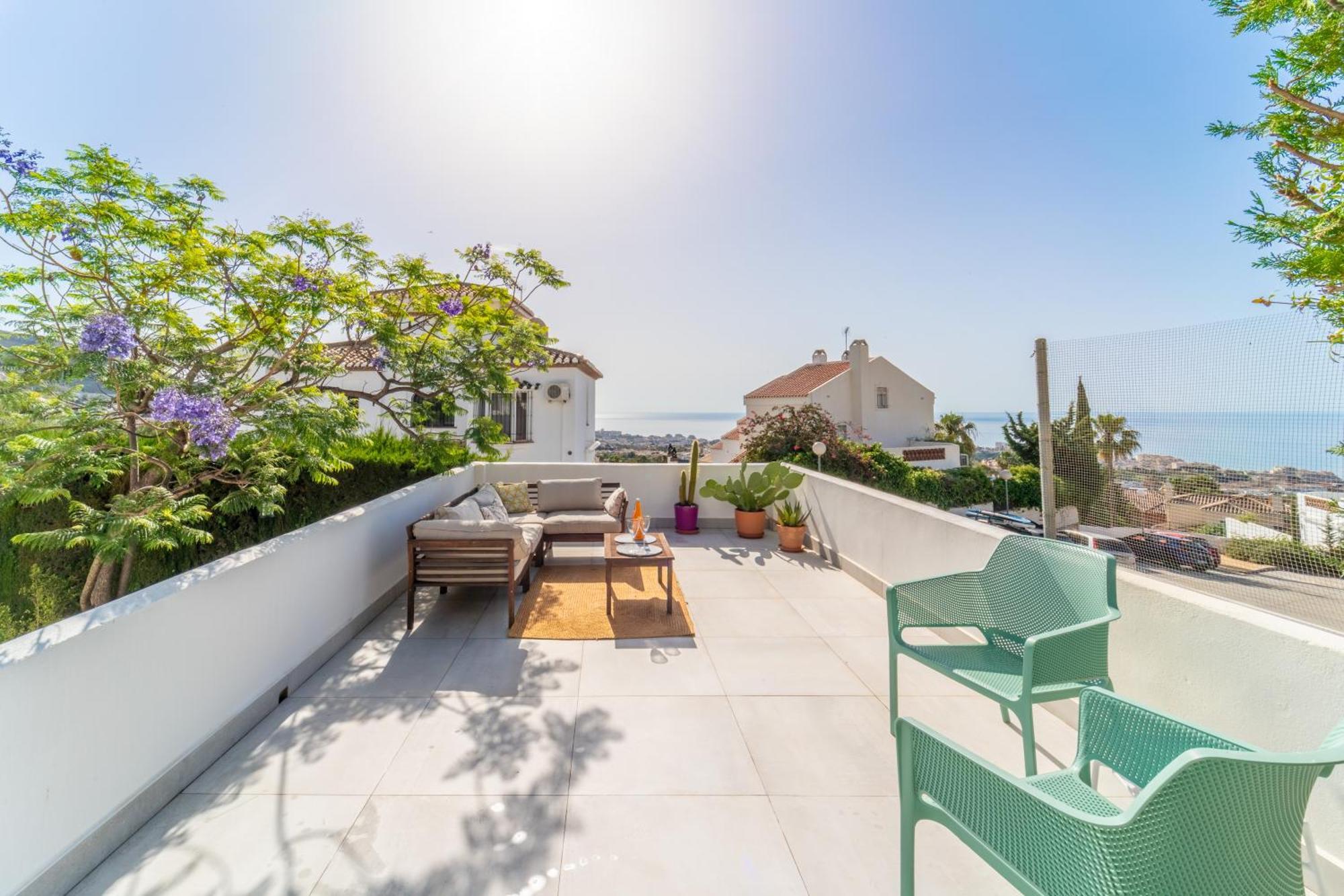 A Terrace With Sea View, 2 Bedrooms Apartment In Benalmádena Exteriör bild